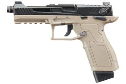 Lancer Tactical LTX Competition Select-Fire GBB Airsoft Pistol - Dark Knight FDE / Black airsoft
