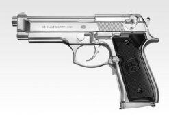 Tokyo Marui M92F Military Silver EBB pistol – left-side full view
