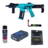 KWA EVE-4 AEG rifle bundle – Midnight Mint – left-side full view