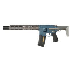 Salvo Precision Honey Badger SD GBBR rifle – left-side full view, two-tone finish