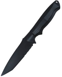 PLASTIC Airsoft Tanto   Black in Black u2014 left side view