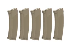Specna Arms S-Mag 430rnd High-Cap Magazines for J-Series AK AEGs; 5 Pack