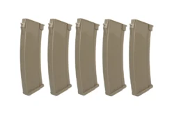 Specna Arms S-Mag 430rnd High-Cap Magazines for J-Series AK AEGs; 5 Pack