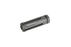 Specna Arms steel flash hider gun metal grey – left-side full view