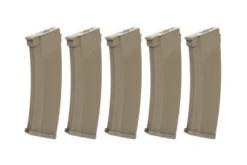 Specna Arms S-Mag 430rnd High-Cap Magazines for J-Series AK AEGs; 5 Pack