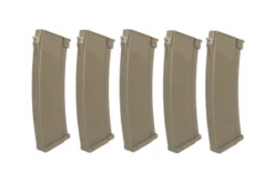 Specna Arms S-Mag 430rnd High-Cap Magazines for J-Series AK AEGs; 5 Pack